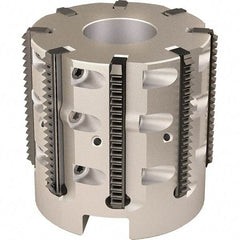 Vargus - 52mm Cut Diam, 200mm Max Hole Depth, 27mm Shank Diam, Internal/External Indexable Thread Mill - Insert Style R40, 8 Inserts, Toolholder Style RTMC-D, 50mm OAL - USA Tool & Supply