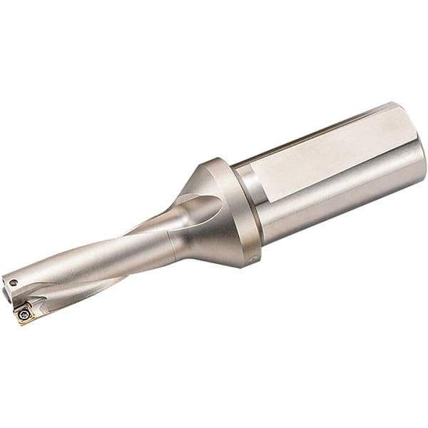 Kyocera - 2.952" Max Drill Depth, 3xD, 0.984" Diam, Indexable Insert Drill - 2 Inserts, 1" Shank Diam, Weldon Shank - USA Tool & Supply