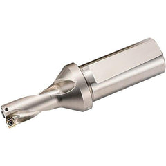 Kyocera - 1.624" Max Drill Depth, 2xD, 0.812" Diam, Indexable Insert Drill - 2 Inserts, 1" Shank Diam, Weldon Shank - USA Tool & Supply