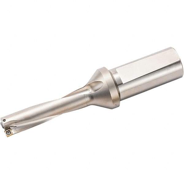 Kyocera - 4.248" Max Drill Depth, 4xD, 1.062" Diam, Indexable Insert Drill - 2 Inserts, 1-1/4" Shank Diam, Weldon Shank - USA Tool & Supply