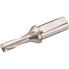 Kyocera - 3-3/4" Max Drill Depth, 3xD, 1-1/4" Diam, Indexable Insert Drill - 2 Inserts, 1-1/2" Shank Diam, Weldon Shank - USA Tool & Supply