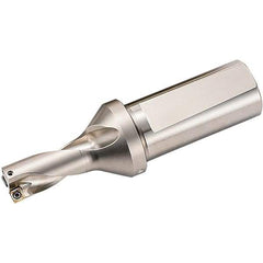 Kyocera - 1.968" Max Drill Depth, 2xD, 0.984" Diam, Indexable Insert Drill - 2 Inserts, 1" Shank Diam, Weldon Shank - USA Tool & Supply