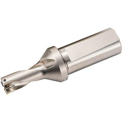 Kyocera - 1.312" Max Drill Depth, 2xD, 0.656" Diam, Indexable Insert Drill - 2 Inserts, 3/4" Shank Diam, Weldon Shank - USA Tool & Supply