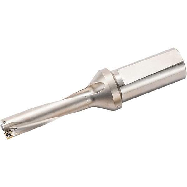Kyocera - 2.752" Max Drill Depth, 4xD, 0.688" Diam, Indexable Insert Drill - 2 Inserts, 1" Shank Diam, Weldon Shank - USA Tool & Supply