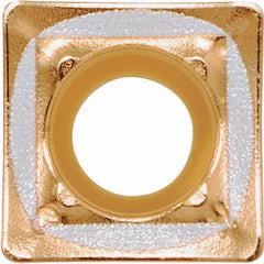 Kyocera - SCMT050205 GH-E Grade PR1225 Carbide Indexable Drill Insert - Megacoat Finish, Square, 5.25mm Inscribed Circle - USA Tool & Supply