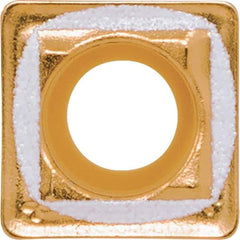 Kyocera - SCMT060205 XM-E Grade CA520D Carbide Indexable Drill Insert - TiCN/Al2O3/TiN Finish, Square, 6.4mm Inscribed Circle - USA Tool & Supply