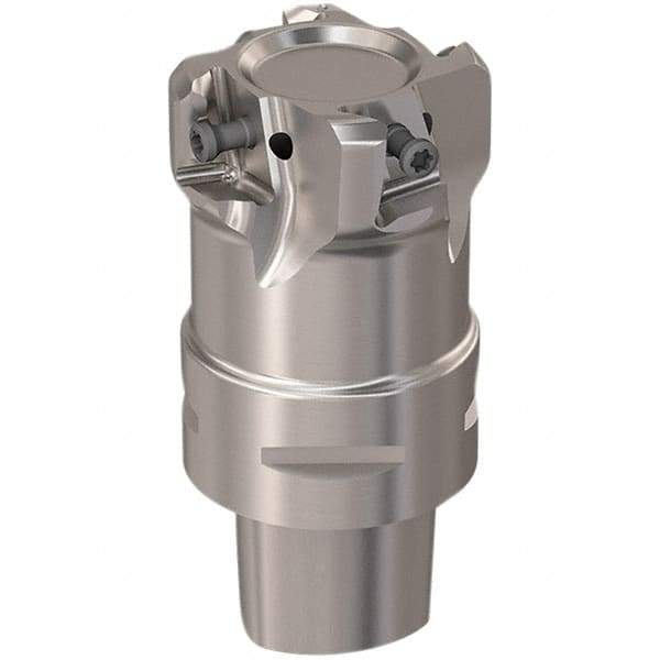 Seco - 44mm Cut Diam, 12mm Max Depth of Cut, 60mm OAL, Indexable Square Shoulder Slot Milling End Mill - LOEX12 Inserts, C4 Modular Connection, 90° Lead Angle, Through Coolant, Series 217.94-12 - USA Tool & Supply