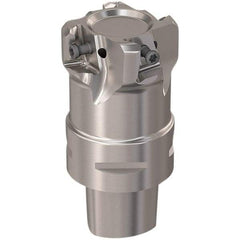 Seco - 44mm Cut Diam, 12mm Max Depth of Cut, 60mm OAL, Indexable Square Shoulder Slot Milling End Mill - LOEX12 Inserts, C4 Modular Connection, 90° Lead Angle, Through Coolant, Series 217.94-12 - USA Tool & Supply