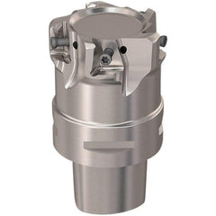 Seco - 54mm Cut Diam, 12mm Max Depth of Cut, 60mm OAL, Indexable Square Shoulder Slot Milling End Mill - LOEX12 Inserts, C5 Modular Connection, 90° Lead Angle, Through Coolant, Series C5-217.94-12 - USA Tool & Supply