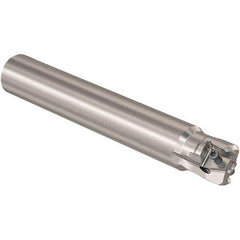 Seco - 1" Cut Diam, 12mm Max Depth of Cut, 1" Shank Diam, 170mm OAL, Indexable Square Shoulder Slot Milling End Mill - LOEX12 Inserts, Straight Shank, 90° Lead Angle, Through Coolant, Series 217.94-12 - USA Tool & Supply