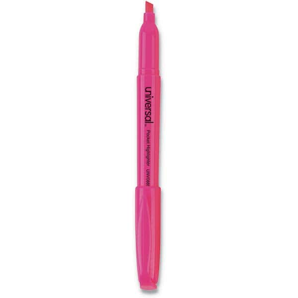 UNIVERSAL - Markers & Paintsticks Type: Highlighters Color: Fluorescent Pink - USA Tool & Supply