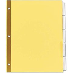 UNIVERSAL - Tabs, Indexes & Dividers Indexes & Divider Type: Customizable Size: 8-1/2 x 11 - USA Tool & Supply