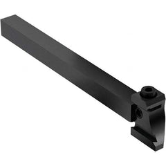 Seco - Tool Block Style 150.10-JETI, 15.49mm Blade Height, 136mm OAL, 12mm OAH, Indexable Cutoff Blade Tool Block - 12mm Shank Width, Through Coolant - USA Tool & Supply