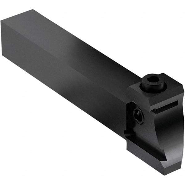 Seco - Tool Block Style 150.10-JETI, 15.49mm Blade Height, 80.3mm OAL, 5/8" OAH, Indexable Cutoff Blade Tool Block - 0.63mm Shank Height, 5/8" Shank Width, Through Coolant - USA Tool & Supply