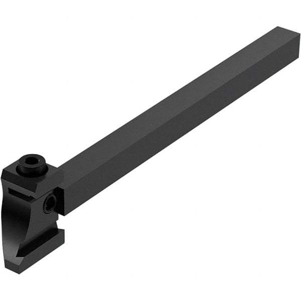 Seco - Tool Block Style 150.10-JETI, 15.49mm Blade Height, 136mm OAL, 10mm OAH, Indexable Cutoff Blade Tool Block - 10mm Shank Width, Through Coolant - USA Tool & Supply