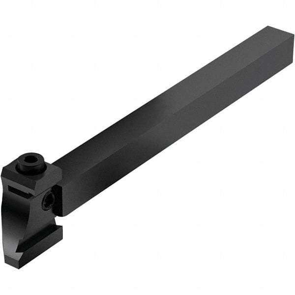 Seco - Tool Block Style 150.10-JETI, 15.49mm Blade Height, 136mm OAL, 12mm OAH, Indexable Cutoff Blade Tool Block - 12mm Shank Width, Through Coolant - USA Tool & Supply