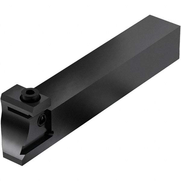 Seco - Tool Block Style 150.10-JETI, 15.49mm Blade Height, 80.3mm OAL, 3/4" OAH, Indexable Cutoff Blade Tool Block - 0.75mm Shank Height, 3/4" Shank Width, Through Coolant - USA Tool & Supply