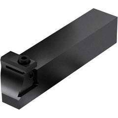 Seco - Tool Block Style 150.10-JETI, 15.49mm Blade Height, 118.3mm OAL, 1" OAH, Indexable Cutoff Blade Tool Block - 1mm Shank Height, 1" Shank Width, Through Coolant - USA Tool & Supply