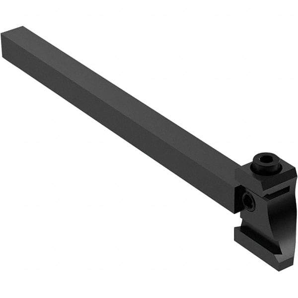 Seco - Tool Block Style 150.10-JETI, 15.49mm Blade Height, 136mm OAL, 10mm OAH, Indexable Cutoff Blade Tool Block - 10mm Shank Width, Through Coolant - USA Tool & Supply