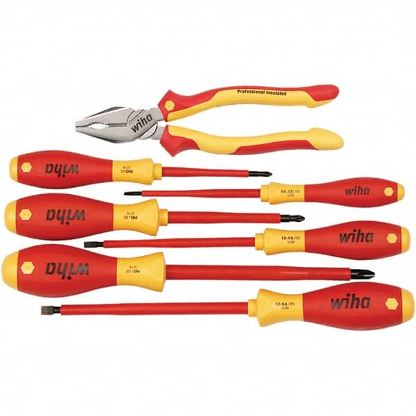 Wiha - 7 Piece Insulated Hand Tool Set - USA Tool & Supply