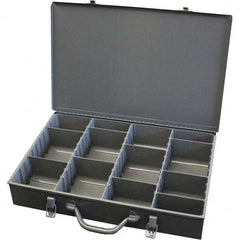 Durham - Adjustable Compartment Gray Small Parts Compartment Box - USA Tool & Supply