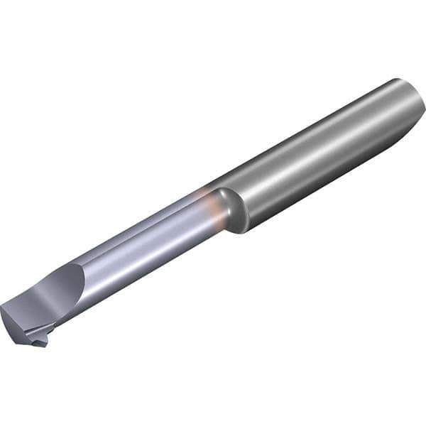 Vargus - 16mm Cutting Depth, 19 Max TPI, 11.4mm Diam, Internal Thread, Solid Carbide, Single Point Threading Tool - TiCN Finish, 42mm OAL, 6mm Shank Diam, 2.9mm Projection from Edge, 55° Profile Angle - Exact Industrial Supply