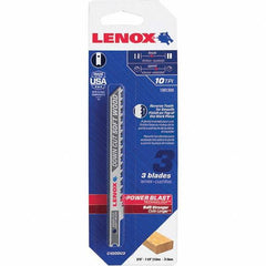 Lenox - Jig Saw Blades Blade Material: Bi-Metal Blade Length (Inch): 4 - USA Tool & Supply