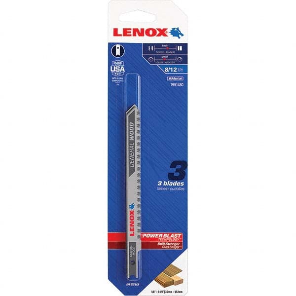 Lenox - Jig Saw Blades Blade Material: Bi-Metal Blade Length (Inch): 4-1/2 - USA Tool & Supply