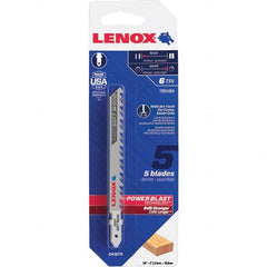 Lenox - Jig Saw Blades Blade Material: Bi-Metal Blade Length (Inch): 4 - USA Tool & Supply