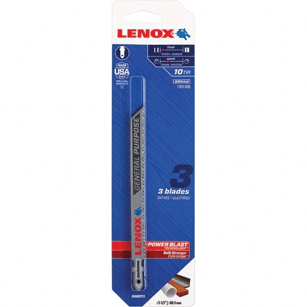 Lenox - Jig Saw Blades Blade Material: Bi-Metal Blade Length (Inch): 5-1/4 - USA Tool & Supply