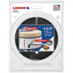 Lenox - Hole Saws Saw Diameter (mm): 1.50 Saw Diameter (Inch): 4-3/4 - USA Tool & Supply