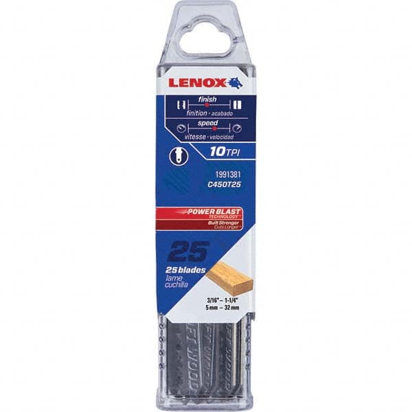 Lenox - Jig Saw Blades Blade Material: Bi-Metal Blade Length (Inch): 4 - USA Tool & Supply