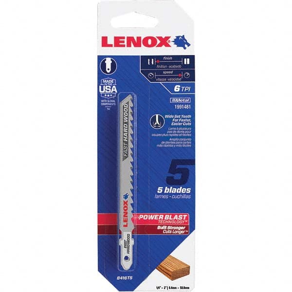 Lenox - Jig Saw Blades Blade Material: Bi-Metal Blade Length (Inch): 4 - USA Tool & Supply