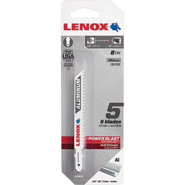 Lenox - Jig Saw Blades Blade Material: Bi-Metal Blade Length (Inch): 4 - USA Tool & Supply