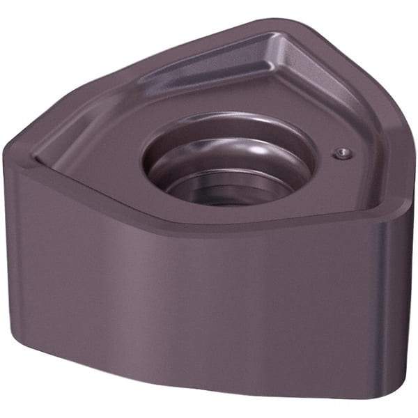 Seco - 218.21230TR MD17 Grade MK2050 Carbide Milling Insert - TiAlN/TiSiN Finish, 6.02mm Thick, 1/2" Inscribed Circle, 1.6mm Corner Radius - USA Tool & Supply