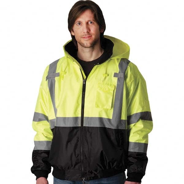 PIP - Size S Yellow High Visibility Jacket - USA Tool & Supply