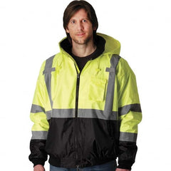 PIP - Size S Yellow High Visibility Jacket - USA Tool & Supply