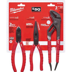 Milwaukee Tool - Plier Sets Set Type: Plier Set Number of Pieces: 3.000 - USA Tool & Supply