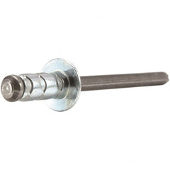 STANLEY Engineered Fastening - Size 6 Large Flange Head Aluminum Multi Grip Blind Rivet - USA Tool & Supply