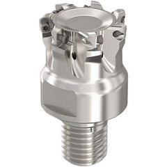 Seco - 30mm Cut Diam, 0.8mm Max Depth, M20 Modular Connection Indexable High-Feed End Mill - Screw Holding Method, LP..06 Insert, R217.21 Toolholder, Through Coolant - USA Tool & Supply