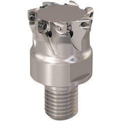 Seco - 31.5mm Cut Diam, 0.8mm Max Depth, M20 Modular Connection Indexable High-Feed End Mill - Screw Holding Method, LP..06 Insert, R217.21 Toolholder, Through Coolant - USA Tool & Supply