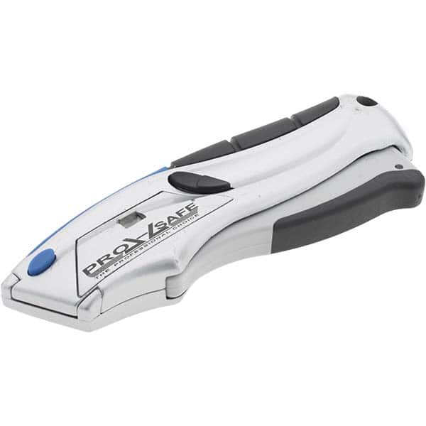 PRO-SAFE - 2.36" Blade Springback Blade Retractable Utility Knife - USA Tool & Supply