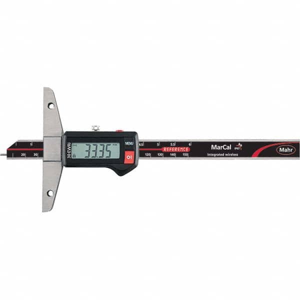 Mahr - Electronic Depth Gages Minimum Measurement (mm): 0.01 Minimum Measurement (Decimal Inch): 0.0000 - USA Tool & Supply