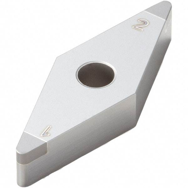 Seco - VNGA330 Grade CBN010 PCBN Turning Insert - Uncoated, 35° Diamond, 3/8" Inscr Circle, 0.008" Corner Radius - USA Tool & Supply
