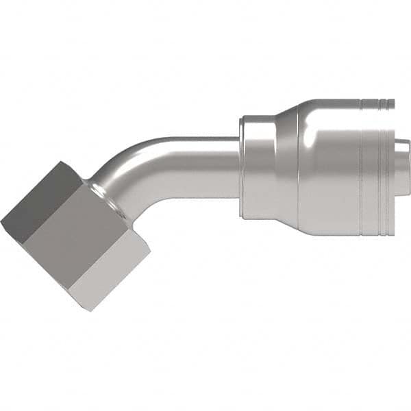 Eaton - Hydraulic Hose Fittings & Couplings Type: Female ORS Swivel, 45 Degree Elbow Hose Diameter: 1 (Inch) - USA Tool & Supply
