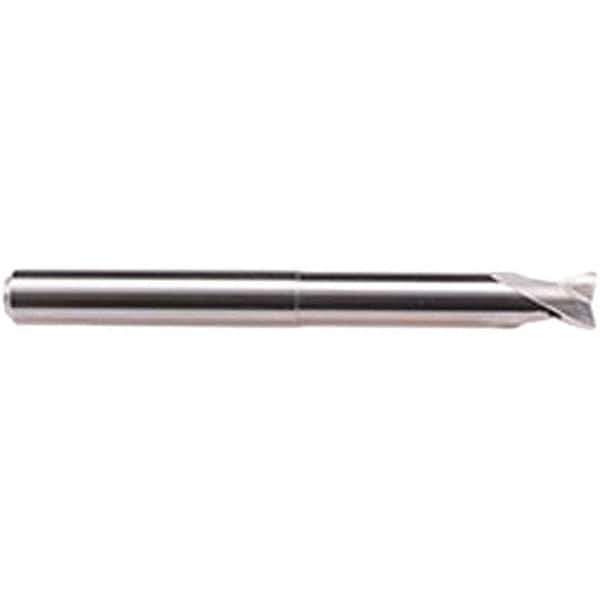 Emuge - 16mm Diam, 12mm LOC, 2 Flute Solid Carbide Roughing & Finishing End Mill - Uncoated, 140mm OAL, 16mm Shank Diam, Cylindrical Shank, 30° Helix, Long Length - USA Tool & Supply