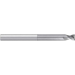 Emuge - 10mm, 2 Flute, Single End, Solid Carbide, 1mm Corner Radius End Mill - 120mm OAL, 30° Helix, Right Hand Flute, 8mm LOC, Right Hand Cut, 60mm Extended Reach - USA Tool & Supply
