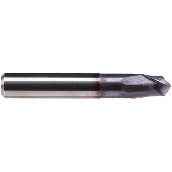 Emuge - 2mm Diam, 3mm LOC, 2 Flute Solid Carbide Ball End Mill - TiAlN Finish, Single End, 57mm OAL, 6mm Shank Diam, Ball Flute - USA Tool & Supply