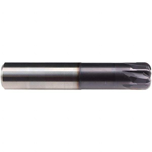 Emuge - 16mm Diam, 8mm LOC, 4 Flute Solid Carbide Roughing & Finishing End Mill - TiAlN Finish, 92mm OAL, 16mm Shank Diam, Cylindrical Shank, 0° Helix, Stub Length - USA Tool & Supply