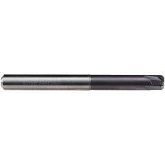 Emuge - 10mm Diam, 4 Flute Solid Carbide Roughing & Finishing End Mill - TiAlN Finish, Cylindrical Shank, 0° Helix, Long Length - USA Tool & Supply